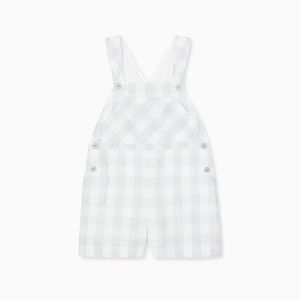 NWT La Coqueta Grey Gingham Ringo Baby Dungarees 2Y 2T